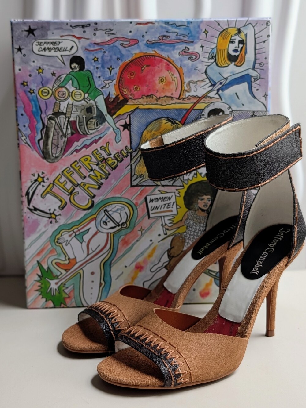 Jeffrey Campbell La Vida Suede Leather Heels NIB Size 8